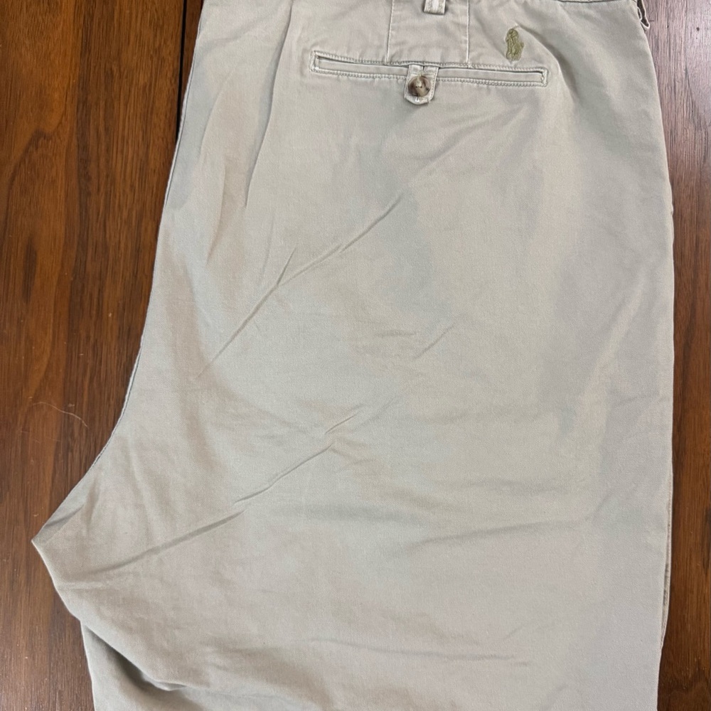 Polo Ralph Lauren stretch cotton twill chino flat front shorts size 46B 48B